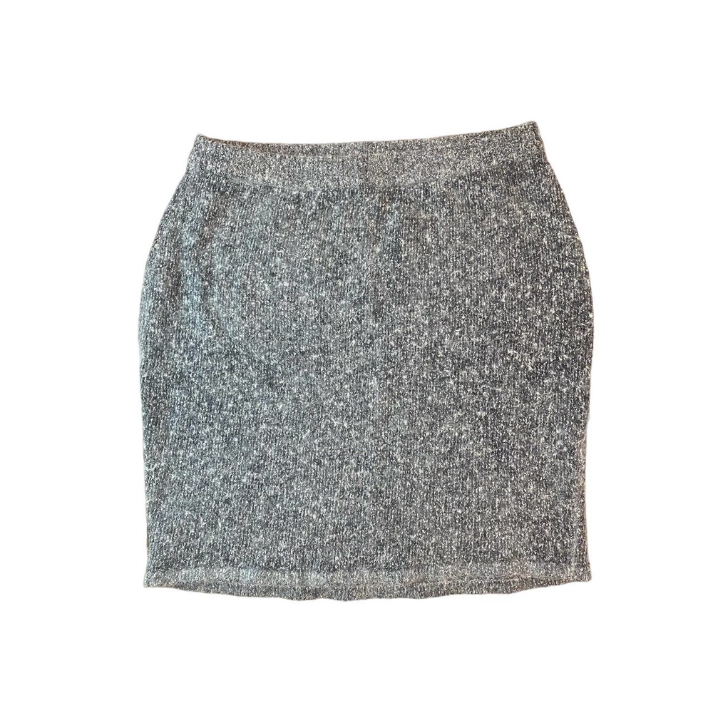 Dressbarn Vintage Gray Angora Silk Lambswool Skirt Size M